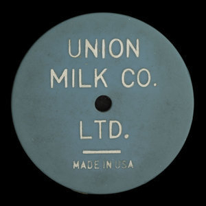 Canada, Union Milk Co. Ltd., 1 pinte de lait 2% :