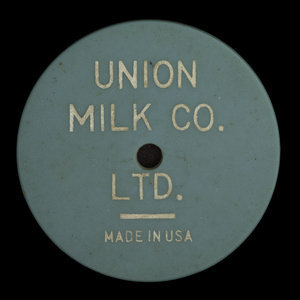 Canada, Union Milk Co. Ltd., 1 pinte de lait 2% :