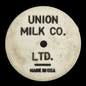 Canada, Union Milk Co. Ltd., 1 pinte de lait écrémé :