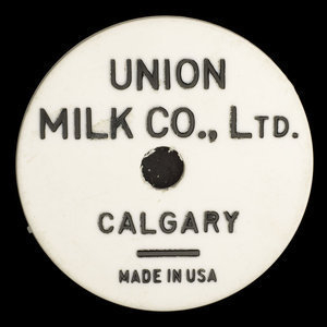 Canada, Union Milk Co. Ltd., 1 pinte de lait écrémé :