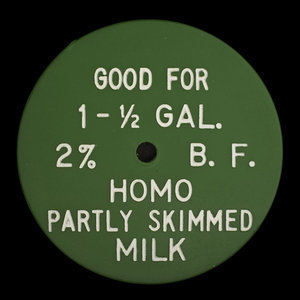 Canada, Union Milk Co. Ltd., 1/2 gallon de lait 2% homogénéisé :
