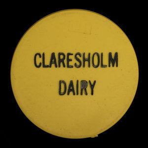 Canada, Claresholm Dairy, 1 pinte de lait homogénéisé : 1969