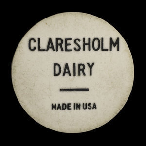 Canada, Claresholm Dairy, 1/2 gallon de lait homogénéisé : 1969