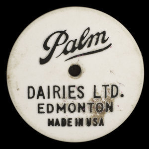 Canada, Palm Dairies Ltd., 1 sac de 4 litres de lait 2% : 1982