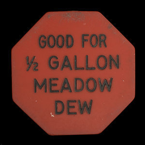 Canada, Purity Dairy, 1/2 gallon de lait medow-dew : 1970