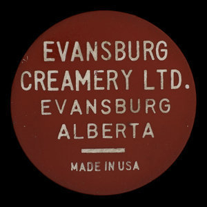 Canada, Evansburg Creamery Ltd., 1 pinte de lait homogénéisé :