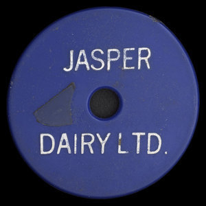 Canada, Jasper Dairy Ltd., 1 pinte de lait 2% :