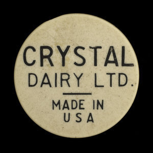 Canada, Crystal Dairy Ltd., 1 pinte de lait homogénéisé :