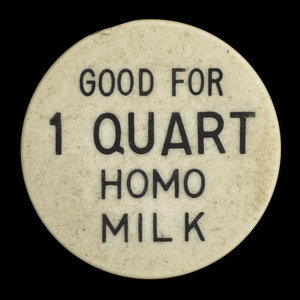 Canada, Crystal Dairy Ltd., 1 pinte de lait homogénéisé :