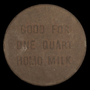 Canada, Purity Dairy, 1 pinte de lait homogénéisé : 1949