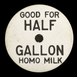 Canada, Purity Dairy, 1/2 gallon de lait homogénéisé : 1970