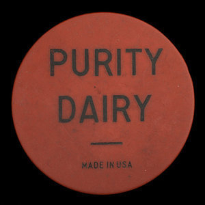 Canada, Purity Dairy, 1 pinte de lait medow-dew : 1970