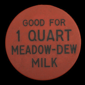 Canada, Purity Dairy, 1 pinte de lait medow-dew : 1970