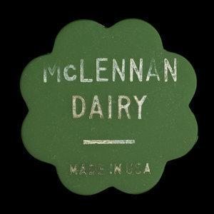 Canada, McLennan Dairy, 1 pinte de lait :