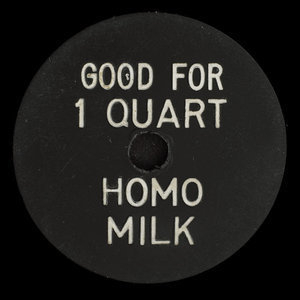 Canada, Union Milk Co. Ltd., 1 pinte de lait homogénéisé :