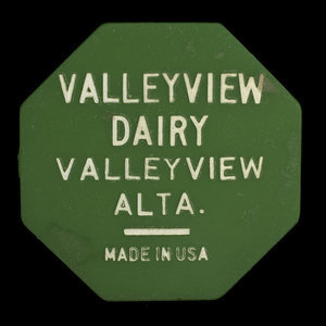 Canada, Valleyview Dairy, 1 pinte de lait : 1971