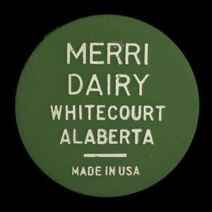 Canada, Merri Dairy, 1 pinte de lait homogénéisé :