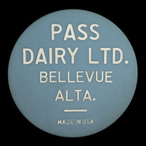 Canada, Pass Dairy Ltd., 1 pinte de lait homogénéisé 2% :