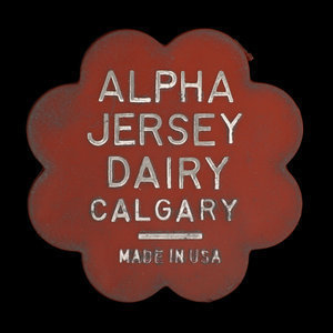 Canada, Alpha Jersey Dairy, 1 pinte de lait 2% : 1967