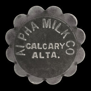 Canada, Alpha Milk Co., 1 chopine de lait standard :