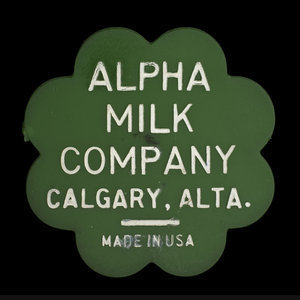 Canada, Alpha Milk Co., 1/2 gallon de lait 2% :