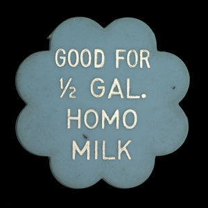 Canada, Alpha Milk Co., 1/2 gallon de lait homogénéisé :