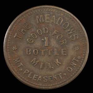 Canada, The Meadows, 1 bouteille de lait : 1895