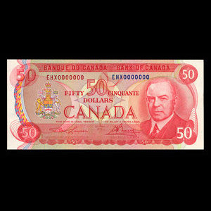 Canada, Banque du Canada, 50 dollars : 1975