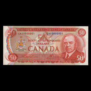 Canada, Banque du Canada, 50 dollars : 1975