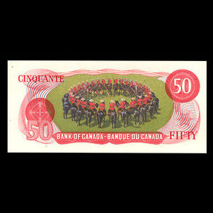 Canada, Banque du Canada, 50 dollars : 1975