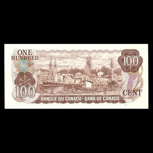 Canada, Banque du Canada, 100 dollars : 1975