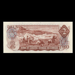 Canada, Banque du Canada, 2 dollars : 1974