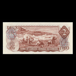 Canada, Banque du Canada, 2 dollars : 1974