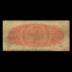 Canada, Bank of Toronto (The), 20 dollars : 1 juillet 1887