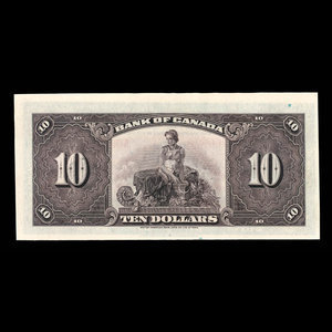 Canada, Banque du Canada, 10 dollars : 1935