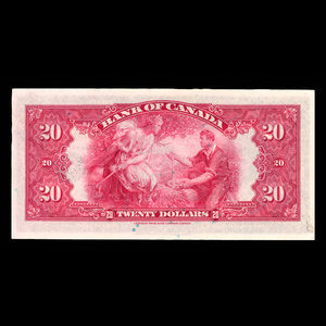 Canada, Banque du Canada, 20 dollars : 1935