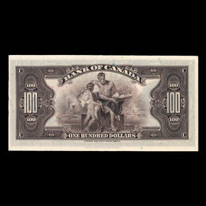 Canada, Banque du Canada, 100 dollars : 1935