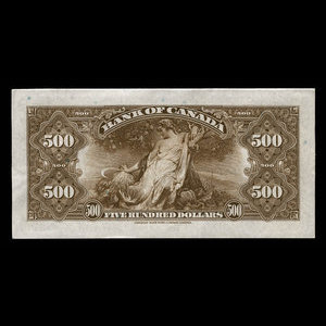 Canada, Banque du Canada, 500 dollars : 1935