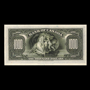 Canada, Banque du Canada, 1,000 dollars : 1935