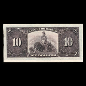 Canada, Banque du Canada, 10 dollars : 1935