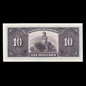 Canada, Banque du Canada, 10 dollars : 1935