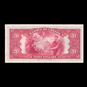 Canada, Banque du Canada, 20 dollars : 1935