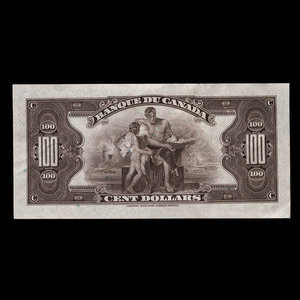 Canada, Banque du Canada, 100 dollars : 1935