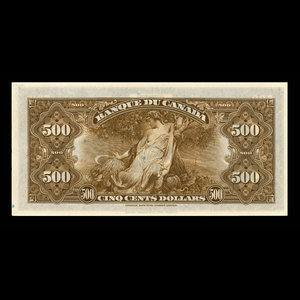 Canada, Banque du Canada, 500 dollars : 1935