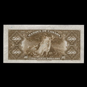 Canada, Banque du Canada, 500 dollars : 1935