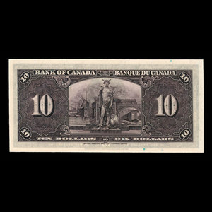 Canada, Banque du Canada, 10 dollars : 2 janvier 1937