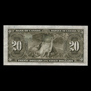 Canada, Banque du Canada, 20 dollars : 2 janvier 1937