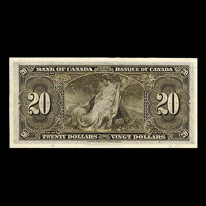 Canada, Banque du Canada, 20 dollars : 2 janvier 1937