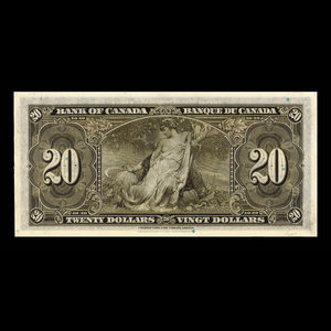 Canada, Banque du Canada, 20 dollars : 2 janvier 1937