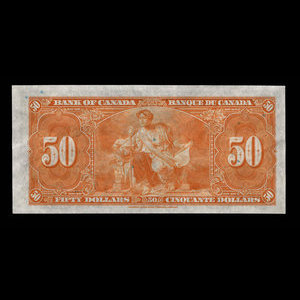 Canada, Banque du Canada, 50 dollars : 2 janvier 1937